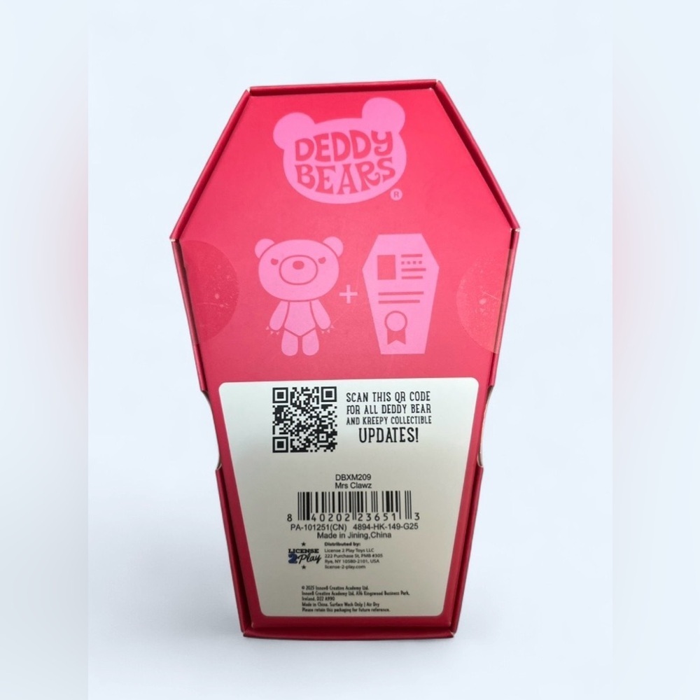 Deddy Bears MRZ. CLAWZ Coffin 6” Plush WITH ROBLOX DIGITAL ITEM - NEW SEALED - Picture 2 of 4